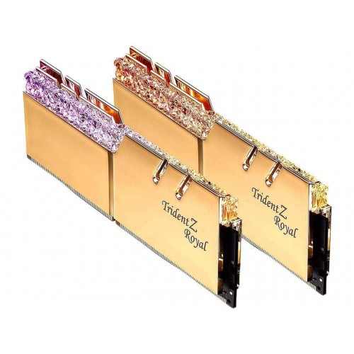 G.SKILL Trident Z Royal Series 16GB (2 x 8GB) 288-Pin RGB DDR4 SDRAM DDR4 4266 Mhz (PC4 34100) Desktop Memory Ram - F4-4266C19D-16GTRG